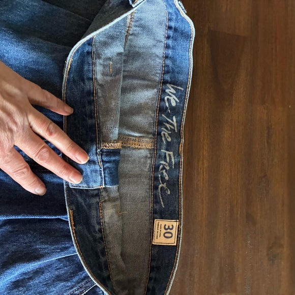 We The Free Blue Denim Mini Skirt - Picture 6 of 7